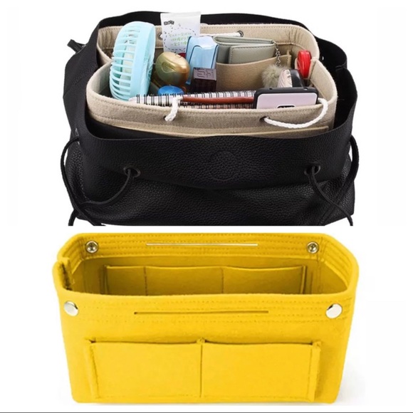 Handbags - LAST ONE Bag Insert/Organizer for brandname Handbag (yellow)